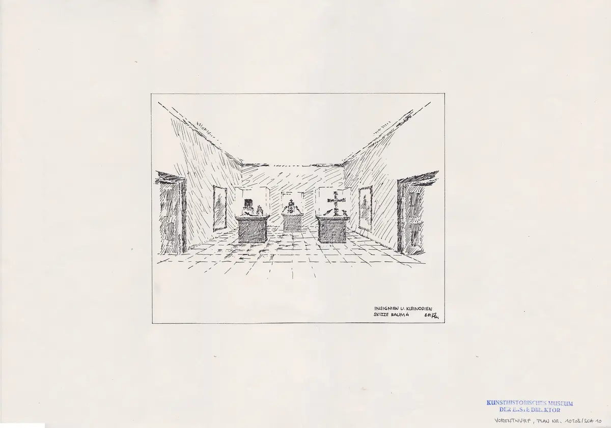Schatzkammer. Vorentwurf Raum 4