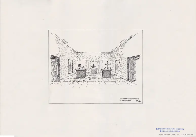 Schatzkammer. Vorentwurf Raum 4