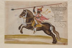 Blatt aus dem Turnierbuch Erzherzog Ferdinands II.