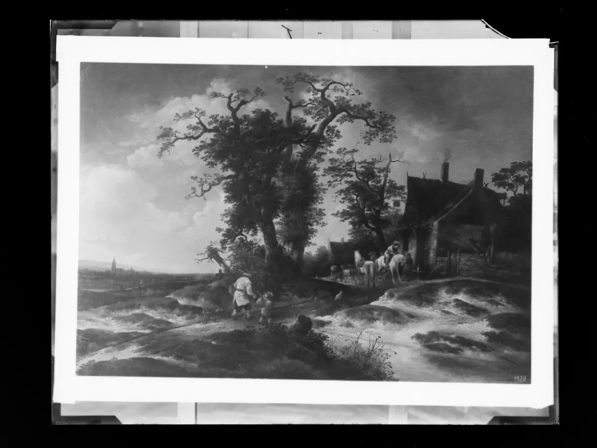 Vor dem Gasthaus am Dünenrand