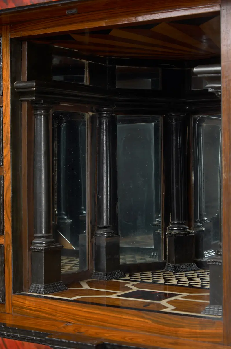 Möbel, Schrank, Kasten, Kabinettschrank, Schildpattschrank