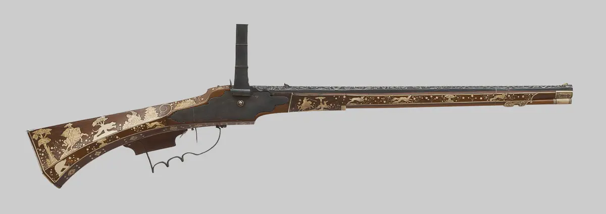 Kurzes Radschlossgewehr mit Rauchfang