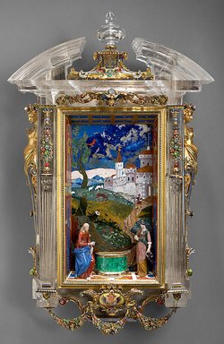 Hausaltärchen mit Christus und der Samariterin am Jakobsbrunnen