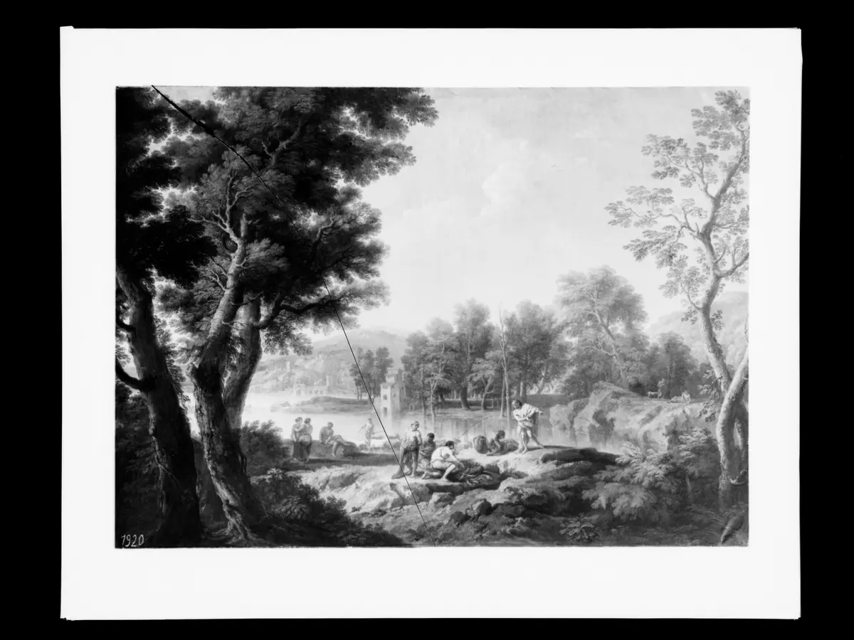 Landschaft mit Fischern