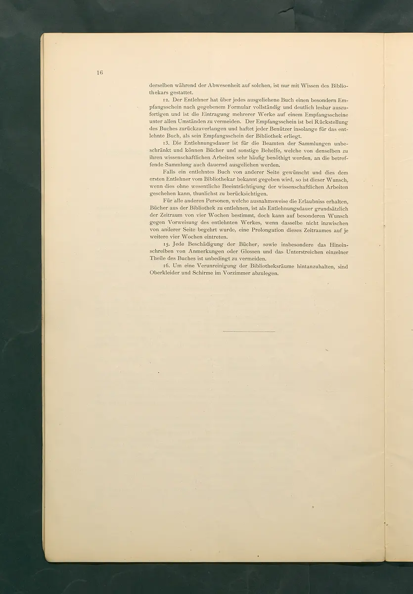 Bestimmungen für den Dienstbetrieb in den kunsthistorischen Sammlungen des Allerhöchsten Kaiserhauses