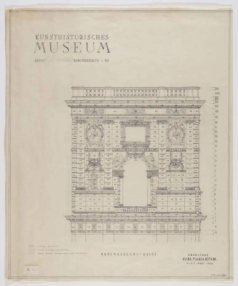 Kunsthistorisches Museum. Ansicht Babenbergerstraße