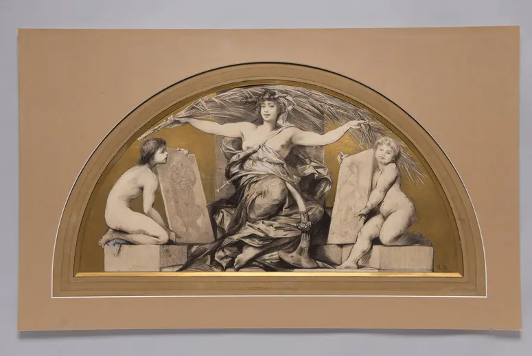 Allegorie der religiösen und der profanen Malerei