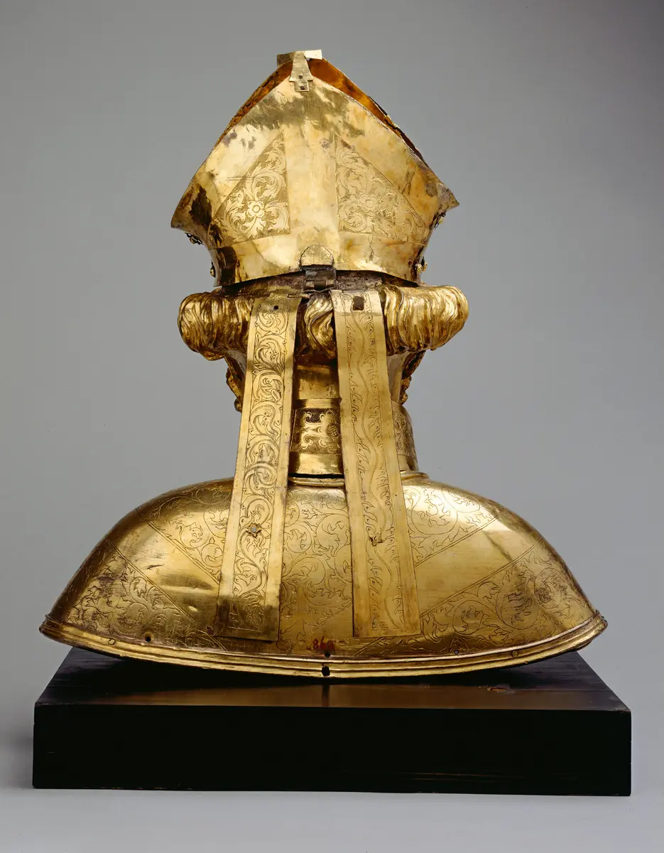 Reliquienbüste eines hl. Bischofs