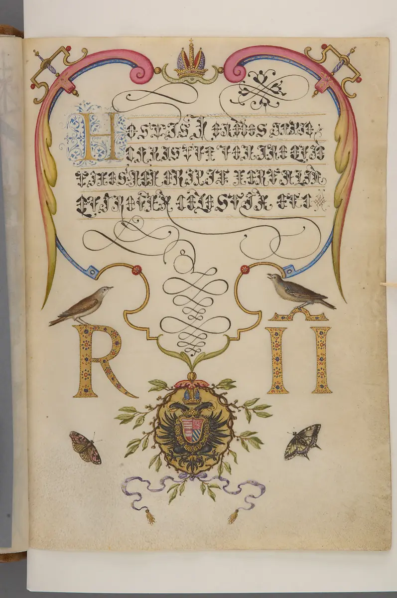 Schriftmusterbuch; 127 Blatt Pergament