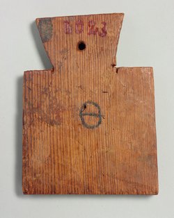 Mumienetikette des Persos mit griechischer Aufschrift