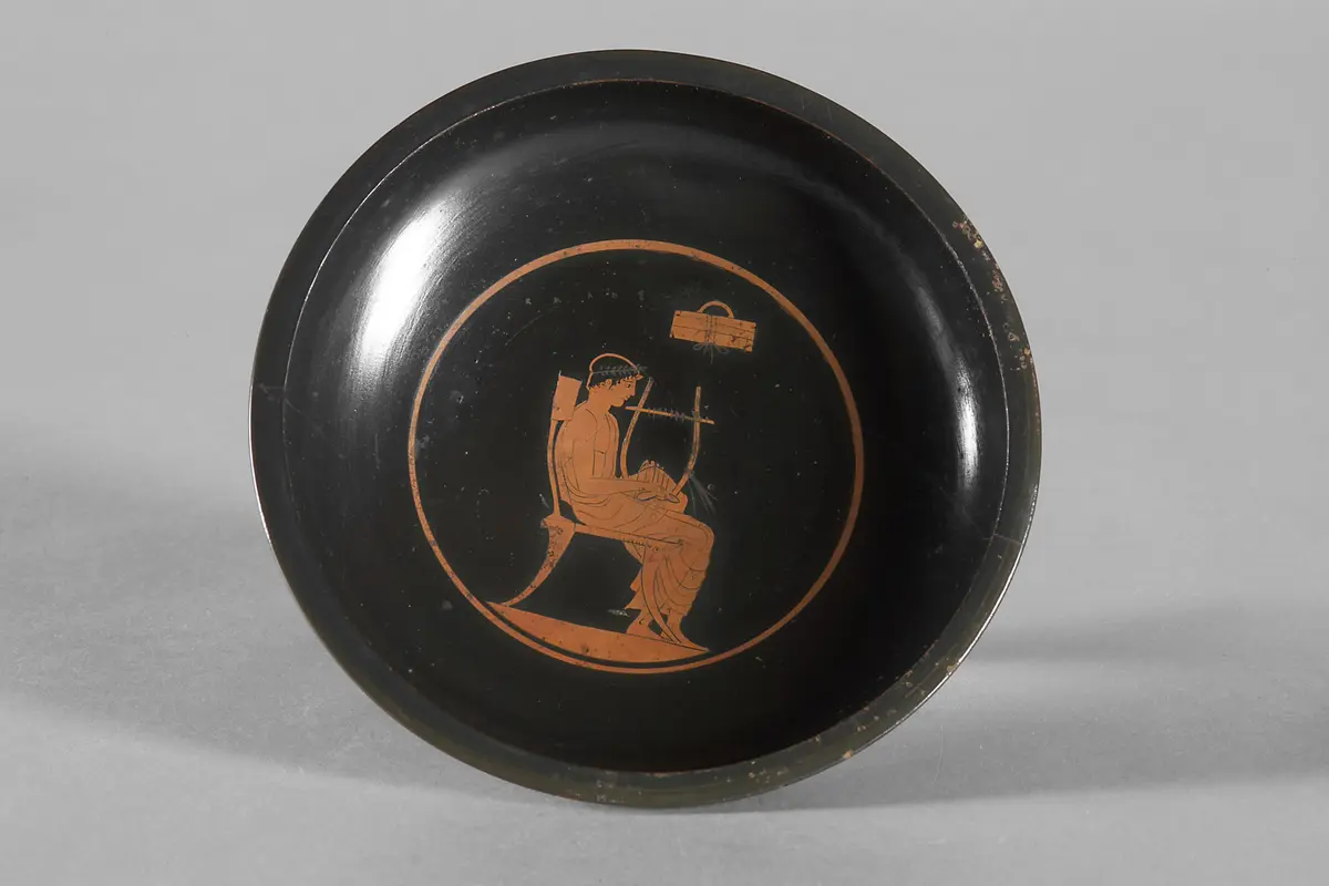 Sitzender Jüngling mit Leier