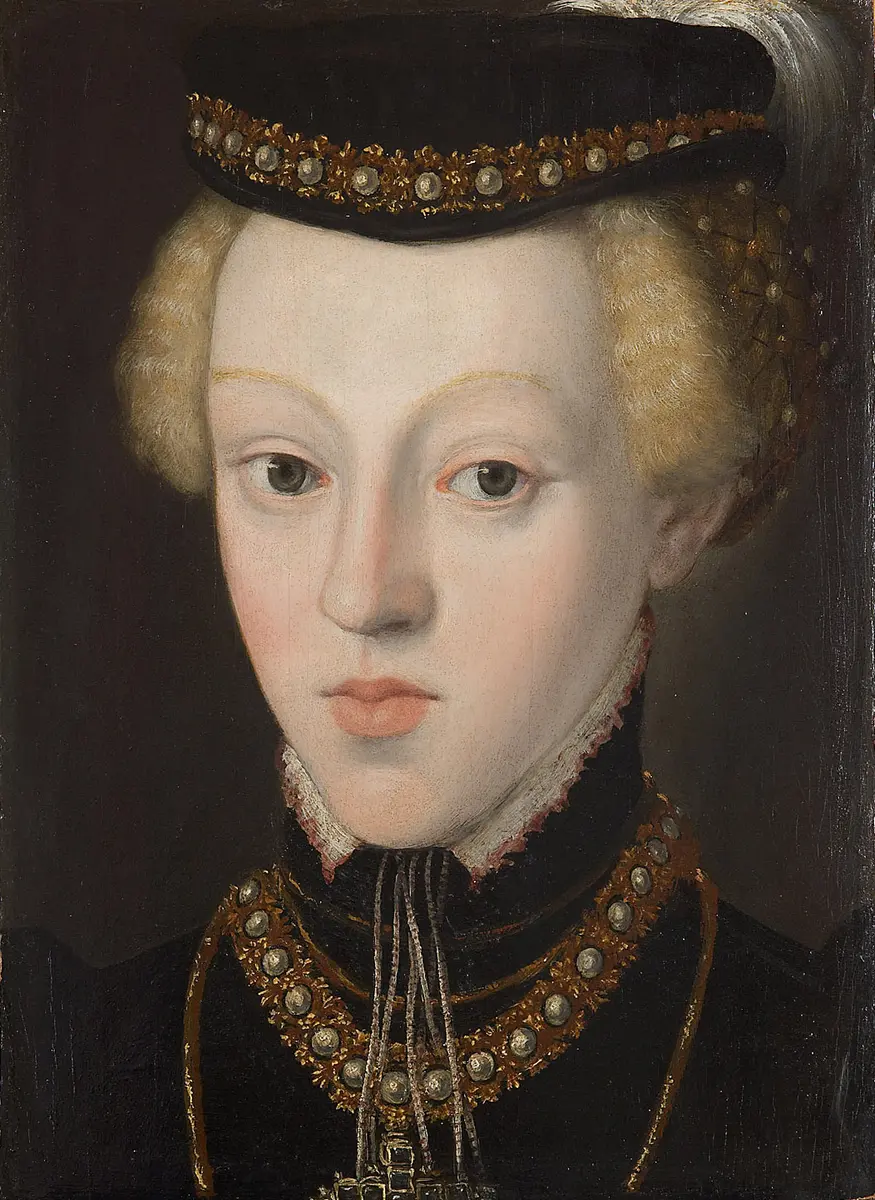 Erzherzogin Johanna (1547-1578), Großherzogin von Toskana im Alter von etwa 9 - 10 Jahren, Brustbild