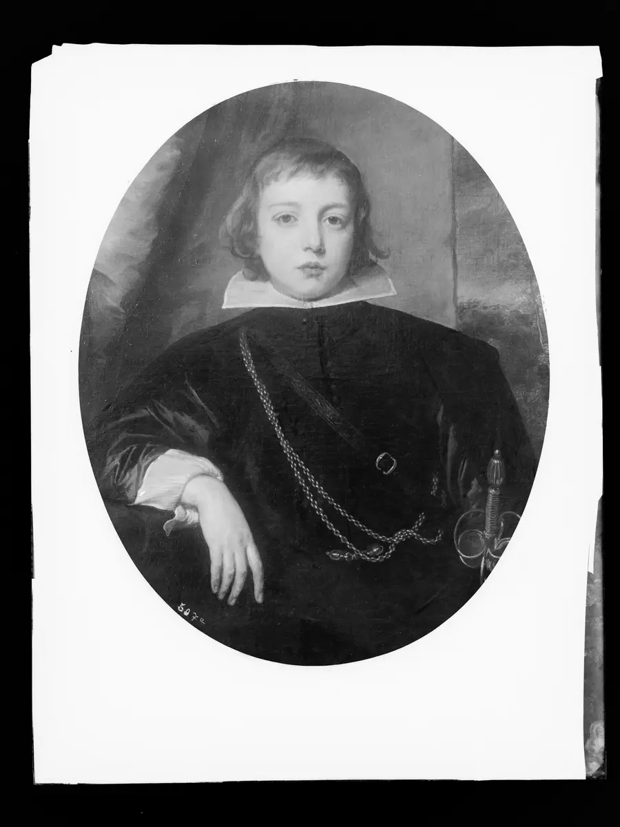 Filippo Francesco d'Este, Marchese di Lanzo (1621-1653) mit Hund