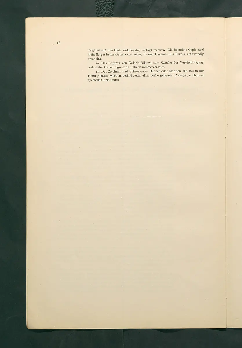 Bestimmungen für den Dienstbetrieb in den kunsthistorischen Sammlungen des Allerhöchsten Kaiserhauses
