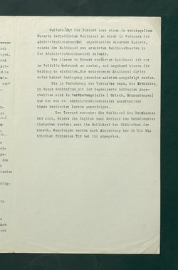 Dienstbestimmungen für den Nachtdienst des Torwartes im Ringseitigen Vestibüle