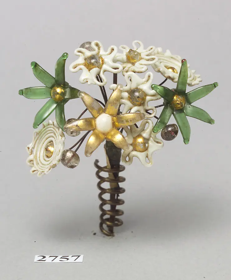 Blumenbukett mit Blüten aus Glas