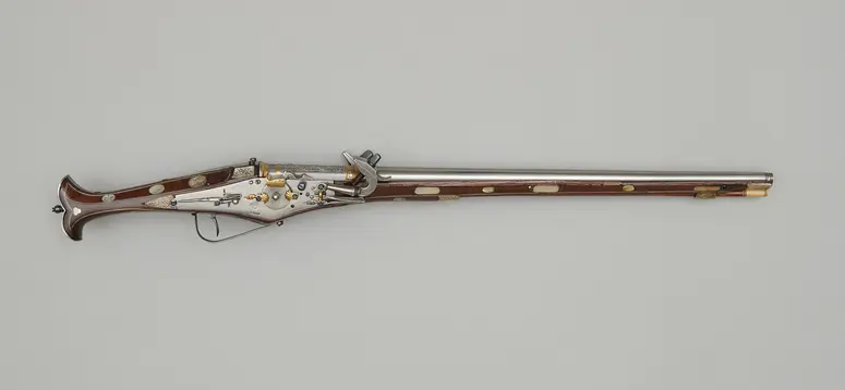 Doppelpistole mit Radschloss (Faustrohr)