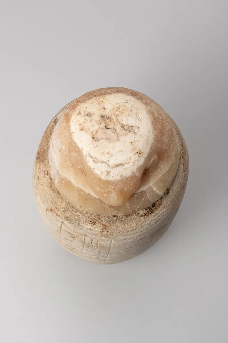 Kanope des Djed-ju-ef-anch mit Deckel in Form eines Menschenkopfes