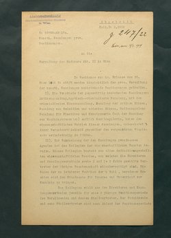 Provisorische Bestimmung für die Verwaltung der kunsthistorischen Sammlungen