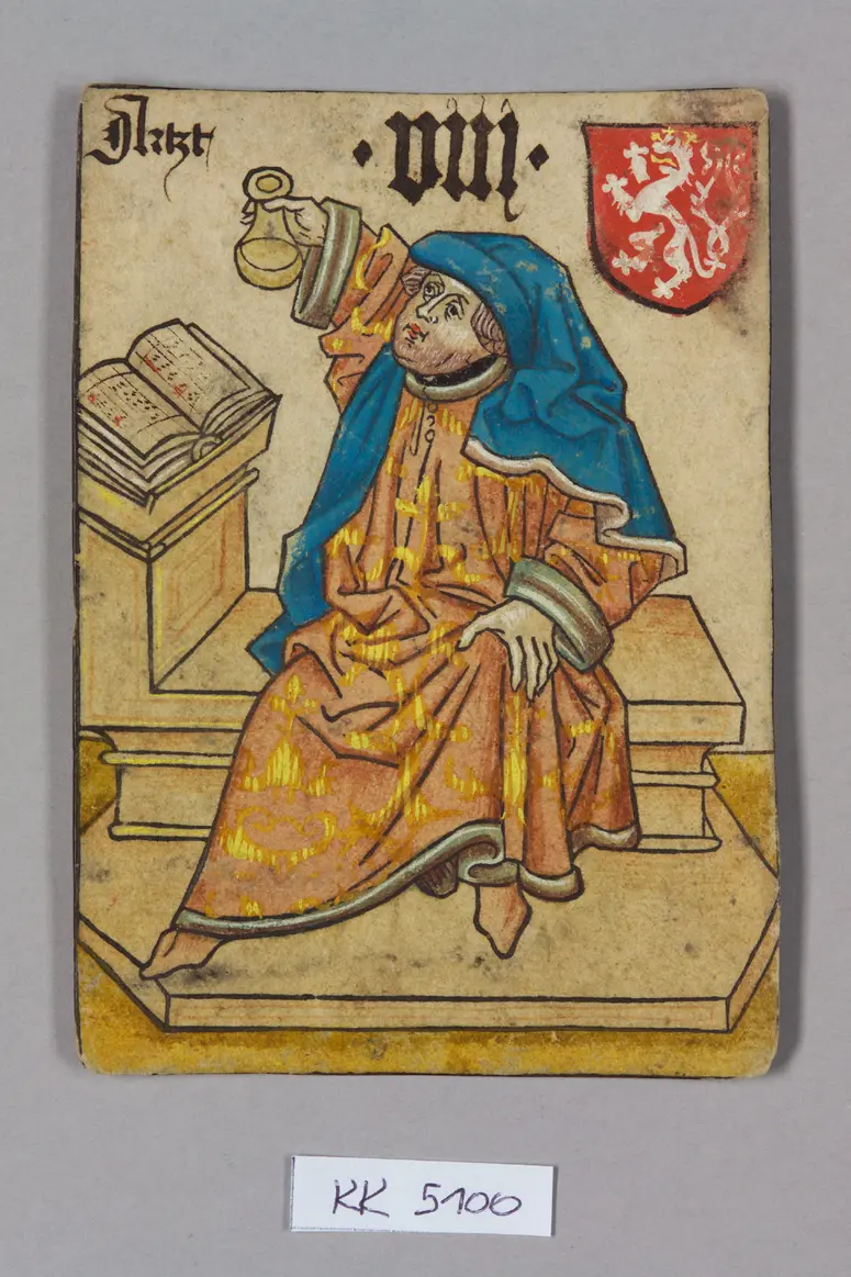 playing card, Bohemia, Doctor (eight), from the so-called Hofämterspiel