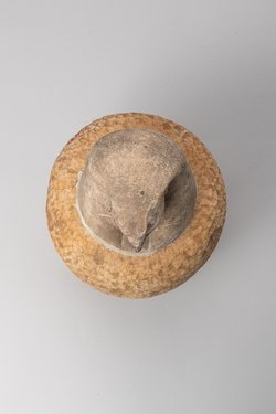 Kanope mit Deckel in Form eines Falkenkopfes