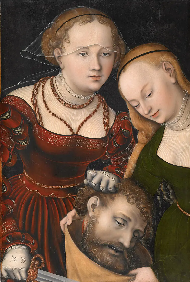 Judith mit dem Haupt des Holofernes und einer Dienerin