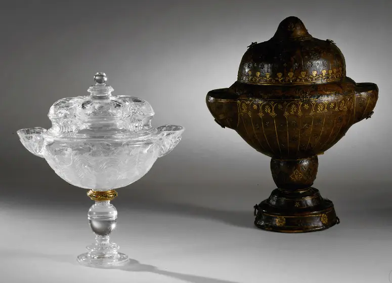 Lidded Cup with Two Spouts