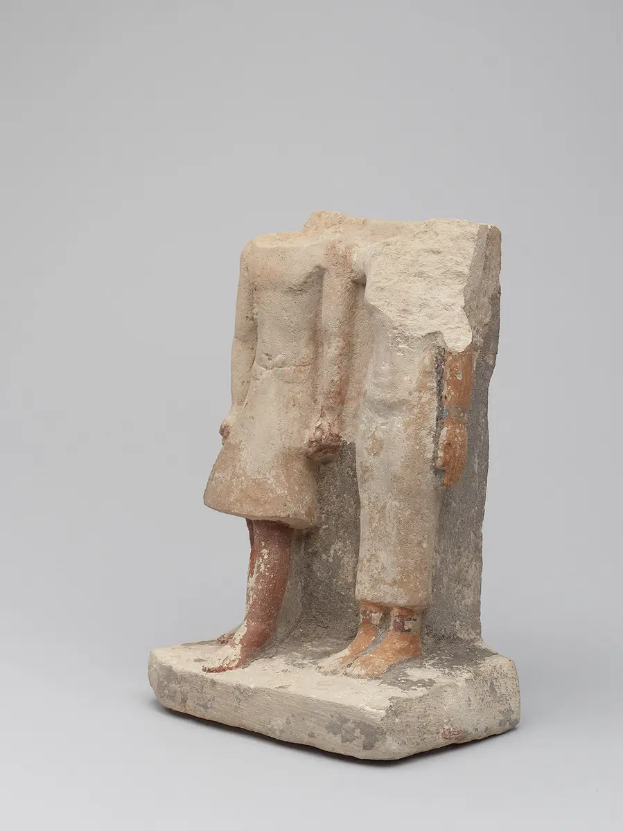 Kopflose Zweiergruppe des Schepses-ptah und seiner Frau Ni-si-redi