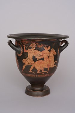 Achilleus verfolgt den trojanischen Königsohn Troilos
