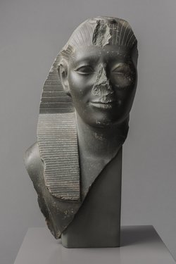 Büste einer Statue von König Amenemhet V. Sechemkare