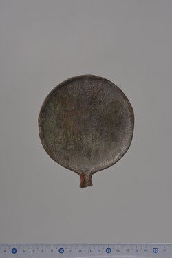 Scheibe eines Griffspiegels: Dioskuren