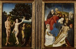 Diptychon mit Sündenfall und Erlösung: Sündenfall