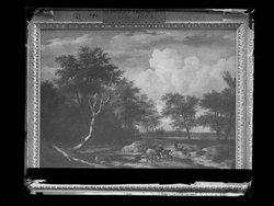Landschaft mit Furt