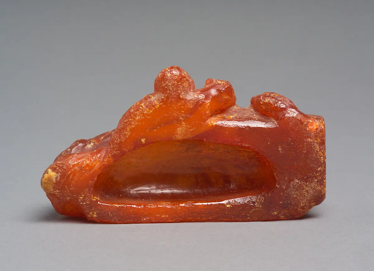 Geburt Christi, Statuette, Bernstein