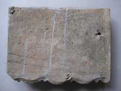 Untere Hälfte einer Verkleidungsplatte: Aigeus und Theseus