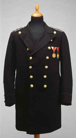 Uniformrock (“Flottenrock“) von der Dienstuniform eines Beamten (4. Kategorie, 9. Rangklasse) des k. k. Finanzministeriums
