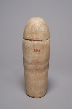 Kanope mit Deckel in Form eines Schakalkopfes