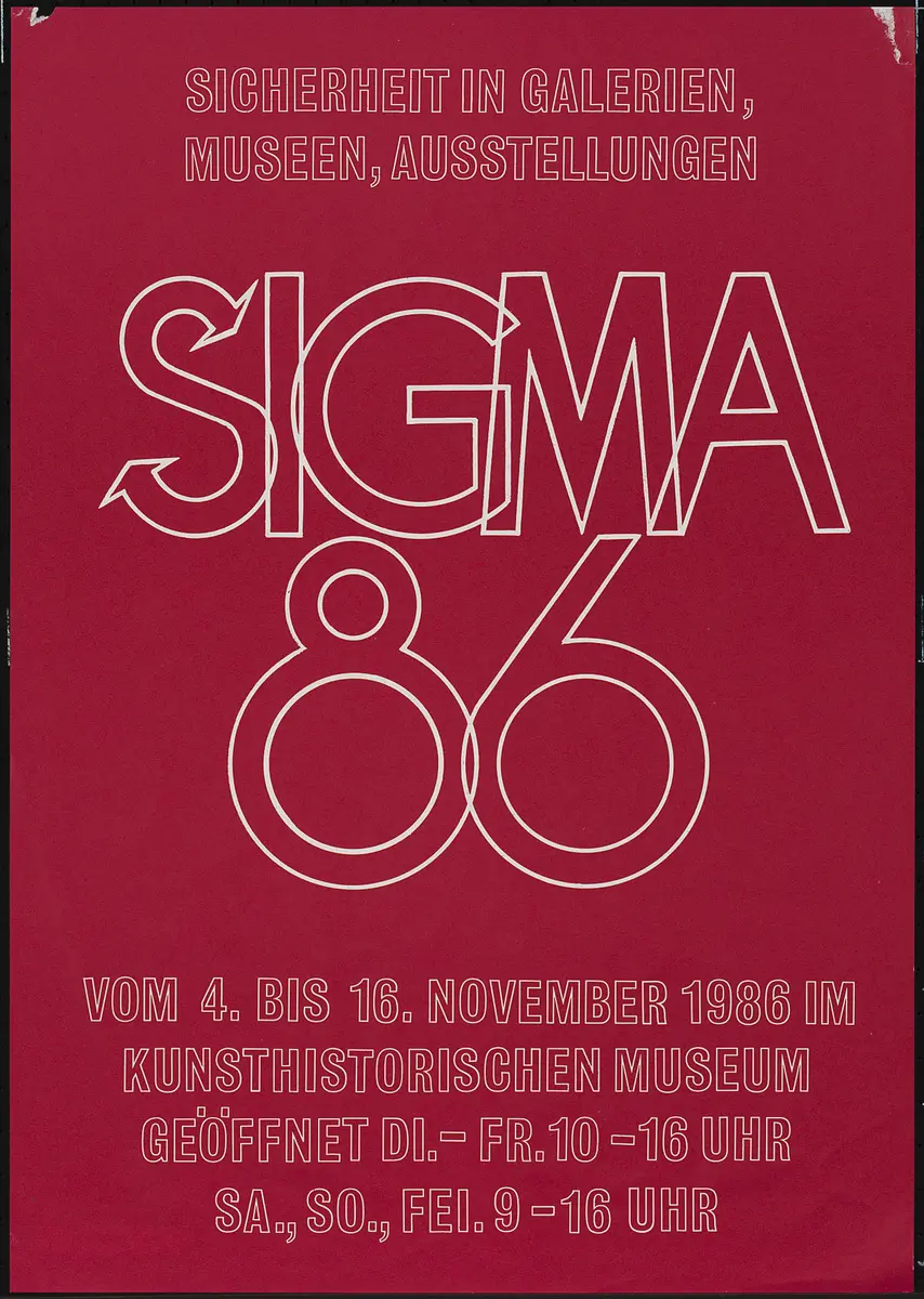 SIGMA 86. Sicherheit in Galerien, Museen, Ausstellungen