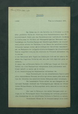 Verhalten bei Delikten und Ordnungswidrigkeiten im Naturhistorischen Museum (Abschrift)