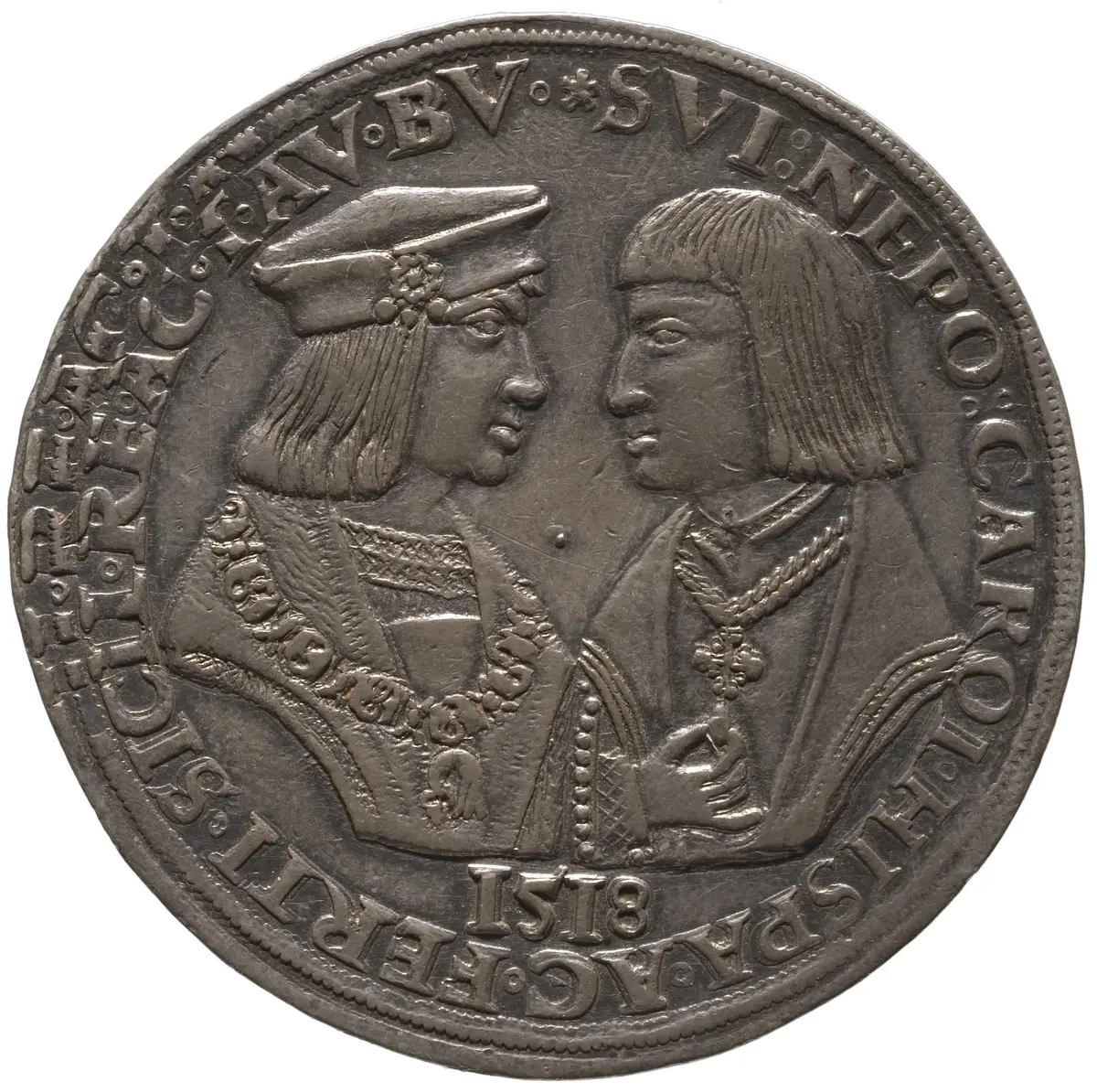 Schaumünze: Karl V. und Ferdinand I.