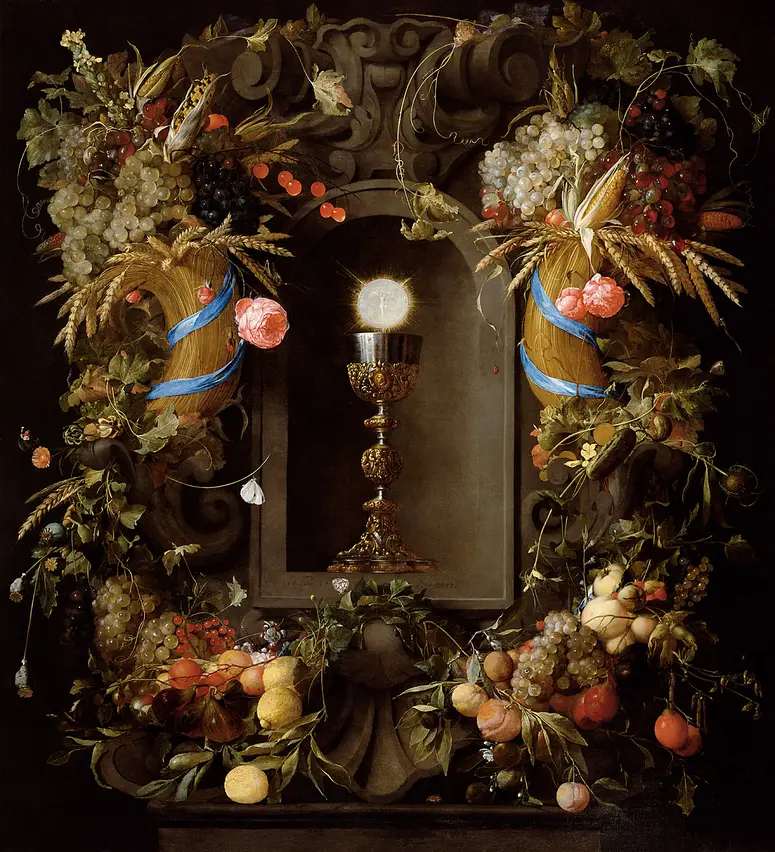 Eucharist in Fruit Wreath