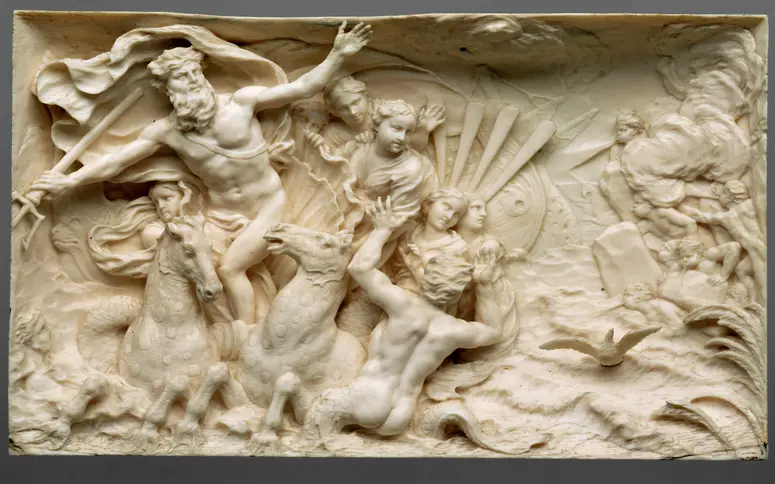 Poseidon bändigt die Winde