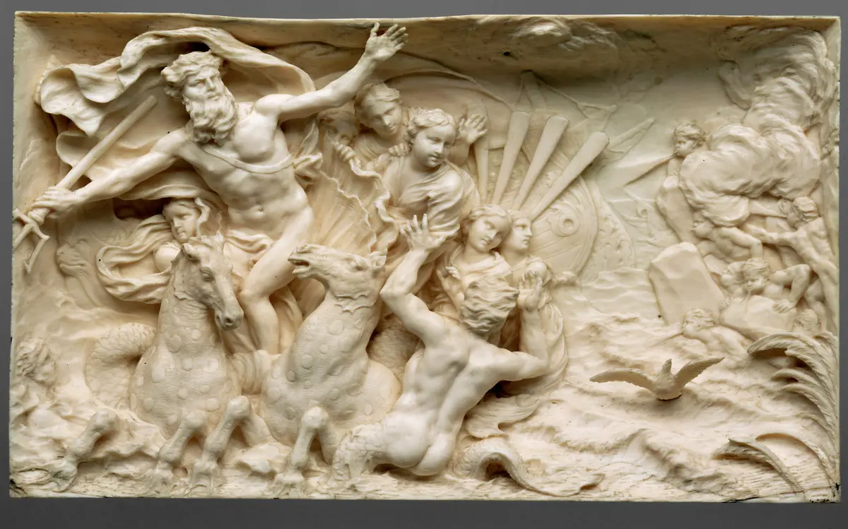 Poseidon bändigt die Winde