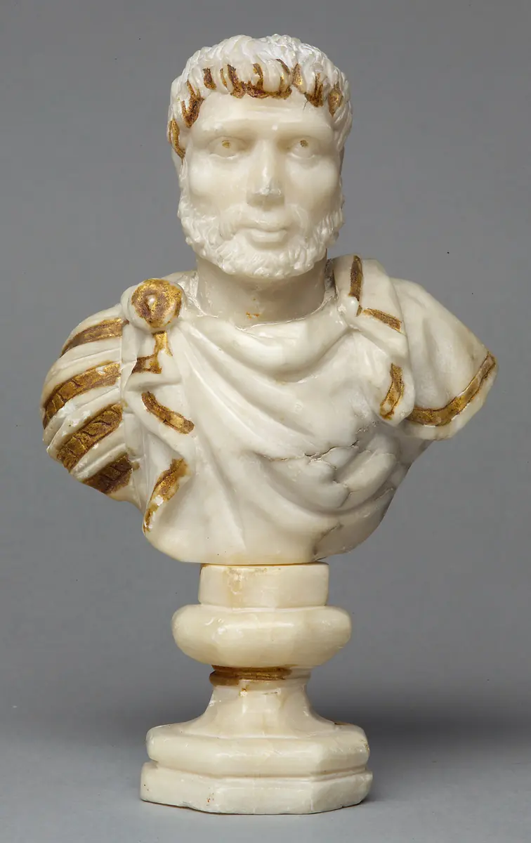 Römischer Konsul mit Vollbart, Büste, Skulptur, Antike, römischer Konsul