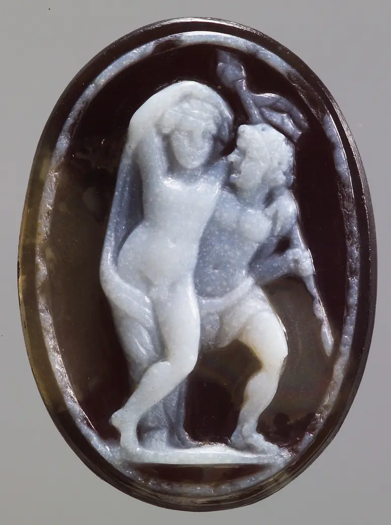 Bacchus und Satyr