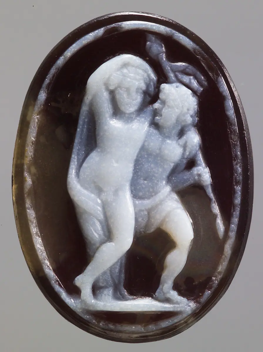 Bacchus und Satyr