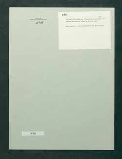 Instruktion für die der Administrationskanzlei unterstehende Werkstätte