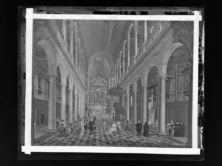 Innenansicht der Jesuitenkirche zu Antwerpen