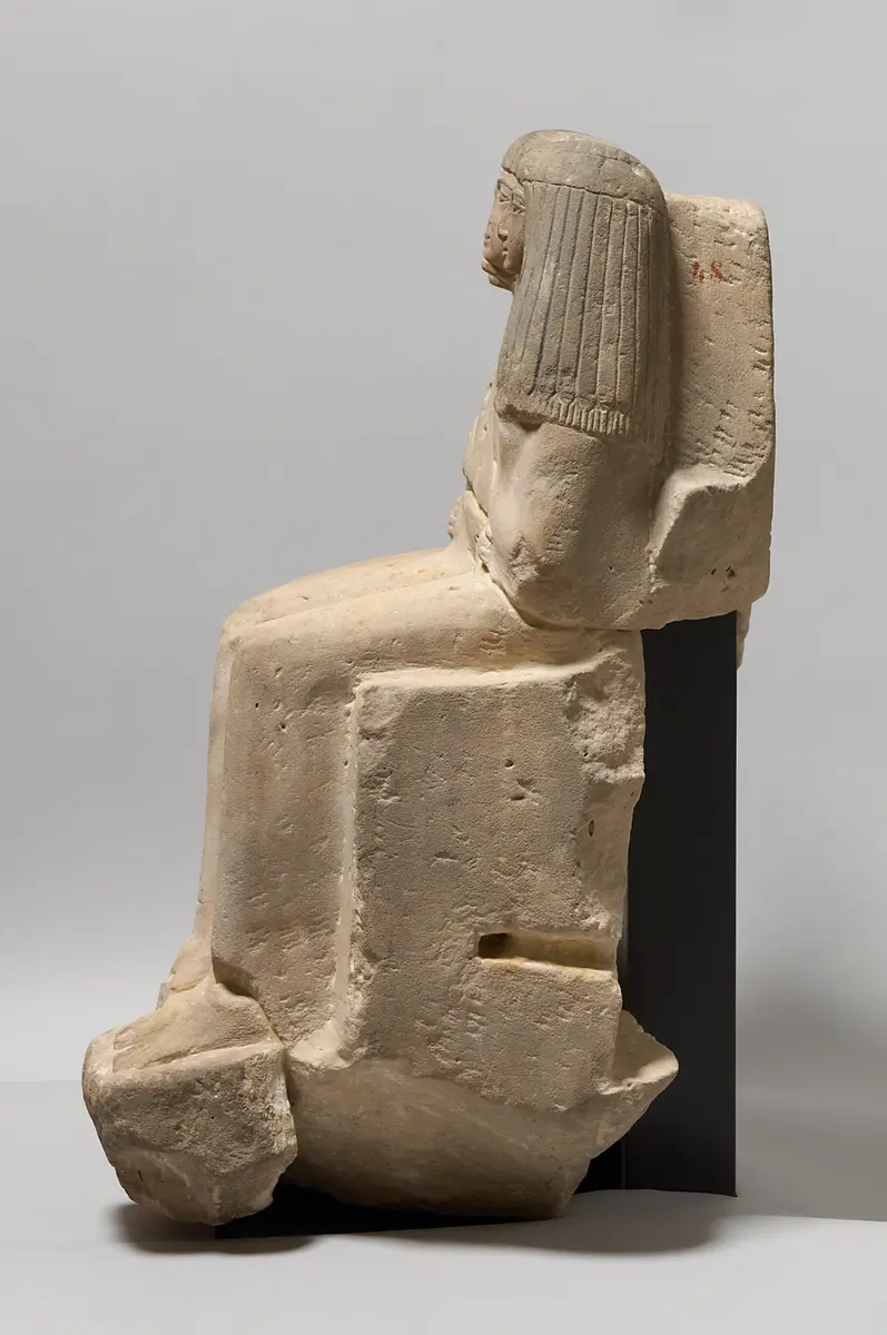 Statuengruppe des Meri-ptah, des Sa-aset und der Kafi