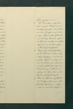 Reglement zur Bilderrestaurierung der Gemäldegalerie (Entwurf)